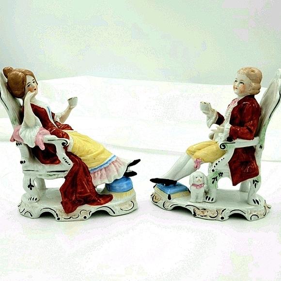 1880's Antique German Porcelain Figurines - Picture 15 of 16